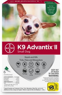 K9 Advantix II For Dogs up to 10 lbs 12 Pack